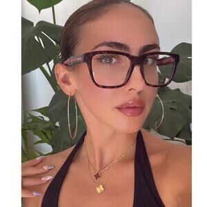 NEW Gucci GG1870O Brown Striped Temple Eyeglasses Frames